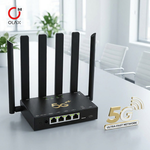 เราเตอร์ 5G WiFi6 แบบดูอัลแบนด์ กิกะบิต พร้อมไฟร์วอลล์ VPN WEP ช่องใส่ซิมการ์ด เสาอากาศ 6 ต้น รองรับผู้ใช้ 64 คน CPE โมเด็ม 5G - Product Image 2