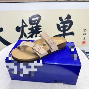 Sandales Birkenstockes en cuir à semelle en liège, nouvelle collection <span class=keywords><strong>homme</strong></span> et femme, tendance, sabots en cuir, mules personnalisées, vente chaude - Product Image 4