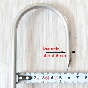 <span class=keywords><strong>Gaffe</strong></span> <span class=keywords><strong>télescopique</strong></span> en aluminium pour pêche en mer, crochet en acier inoxydable, poignée en alliage d'aluminium - Product Image 6