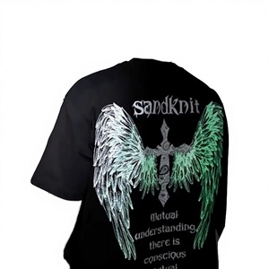 เสื้อยืดคอตตอน 100% รุ่นวินเทจ แบบเรืองแสงในที่มืด น้ำหนัก 220 กรัม เป็นมิตรกับสิ่งแวดล้อม ระบายอากาศได้ดี สีเรืองแสง  แบบยูนิเซ็กซ์ - Product Image 2