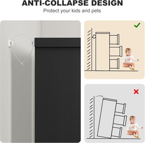 Đen hiện đại 6 ngăn kéo tủ quần áo bằng gỗ ngực của ngăn kéo với nhúng xử lý rộng lưu trữ tủ cho phòng ngủ - Product Image 4