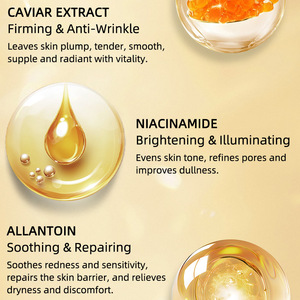 Sérum concentré au <span class=keywords><strong>caviar</strong></span> d'or RSMHRO, anti-rides, raffermissant, éclaircissant, niacinamide, minimiseur de pores, sérum pour le visage 100 ml, vente en gros OEM - Product Image 3