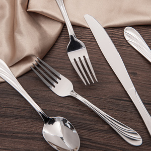 Ustensiles <span class=keywords><strong>en</strong></span> acier inoxydable de haute qualité Design baroque Repas élégants Finition miroir Cuisines minimalistes Restaurants Sans danger pour les aliments - Product Image 2
