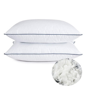 Yüksek kaliteli süper yumuşak beyaz kaz tüyü yastık ekleme ördek tüy aşağı yastık - Product Image 4