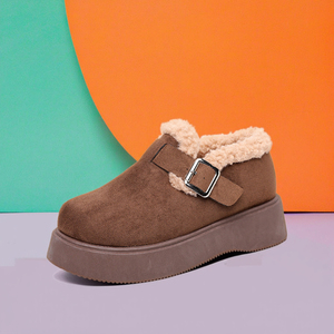 Botas de Invierno Clásicas para Mujer, Diseño Nuevo 2026, Alta Calidad, Casuales, para Interiores y Exteriores, de Satén y Gamuza, con Forro de Piel - Product Image 1
