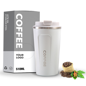Customized Logo Reusable BPA Free Coffee Tumbler Cups 12oz 17oz Stainless Steel Insulated Coffee Tumbler with Lid