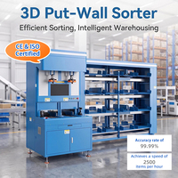 Centre de Retour : Mur de Tri 3D pour la Logistique Inverse, Mur de Prélèvement de Commandes pour le Tri et la Restockage de Colis en Entrepôt