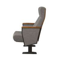 Chaise pliable LEADCDOM L-A02-1 en tissu avec pieds en acier, idéale pour les salles de théâtre, les écoles, les auditoriums et les salles de conférence