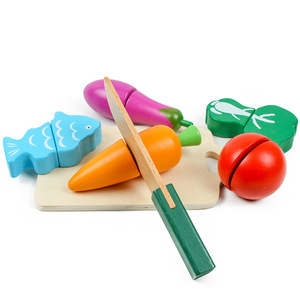 Tiktok secchio caldo per bambini giocattoli da <span class=keywords><strong>cucina</strong></span> per la prima infanzia in <span class=keywords><strong>legno</strong></span> simulazione frutta e verdura - Product Image 3