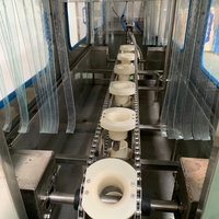 Machine de remplissage et de lavage de bouteilles à grande vitesse de 5 gallons avec remplisseur de fût de 20 L, capacité de 150 BPH