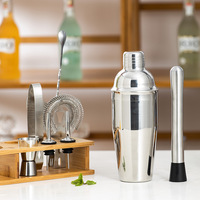 Ensemble de shaker à cocktails en acier inoxydable de 750 ml, 1 pièce, kit de barman, shaker à martini avec passoire intégrée