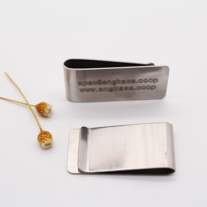 Venta al por mayor de logotipo personalizado de metal <span class=keywords><strong>dinero</strong></span> en efectivo Clip titular de la tarjeta de visita Clips para <span class=keywords><strong>dinero</strong></span> - Product Image 2