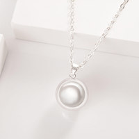 Collier tendance plaqué or rose, chaîne à maillons, style Harmony, avec boule mexicaine Bola de Grossesse, pour grossesse, fiançailles, mariage et fête