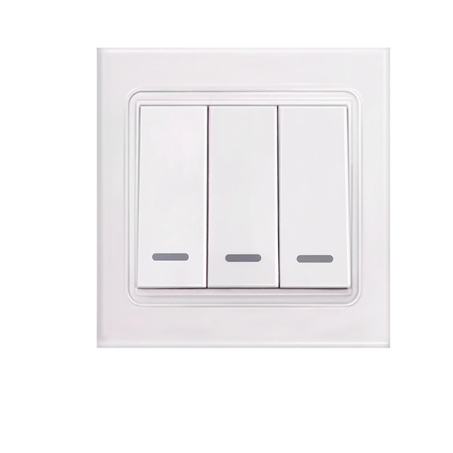 RF 433Mhz 3 Gang Smart Home Push Wireless Switch Light Remote Control Wall Button Ceiling Lamp on Off