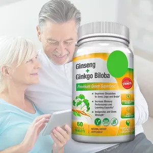  OEM Ginkgo Biloba 500 мг капсулы медицинская добавка для поддержки мозга и памяти
