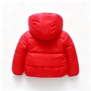 Vestes d'hiver en duvet imperméables sur mesure pour enfants, style varsity léger à <span class=keywords><strong>capuche</strong></span> pour garçons et filles, vêtements d'extérieur chauds en coton - Product Image 6