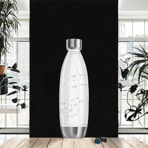 Bottiglia in Plastica da 1L Compatibile con DUO/E-DUO/TERRA/ART/ENSO/<span class=keywords><strong>GAIA</strong></span> per <span class=keywords><strong>Acqua</strong></span> Frizzante, Senza BPA, Lavabile in Lavastoviglie, in Acciaio Inossidabile - Product Image 3