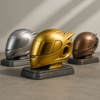 WeiVista Trophée Go Kart en résine Couronne du prix du casque de course de vitesse Design futuriste du sport automobile Fabricant OEM personnalisé
