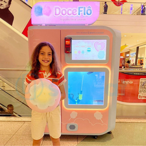 Máquina Expendedora de Algodón de Azúcar Automática, Estilo Pastel, con Pago por Monedas/Billetes/Código QR, para Eventos, Carnavales y Fiestas - Product Image 4