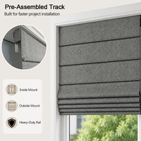 Stores verticaux modernes avec moteur électrique intégré, en tissu polyester épais, écologique, anti-UV, à batterie au lithium, pour un sommeil réparateur