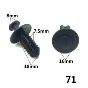 Rivets en plastique, rivets à pression en nylon, blanc, noir, R6080 - Product Image 5