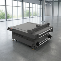 Plotter de corte de vinilo DTF de alta velocidad con doble cabezal CCD automático de 1300x1300mm para pegatinas, cortador de cama plana de corte completo y medio corte