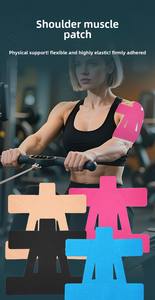 Plester atletik pereda nyeri lutut, Tape bebas lateks antiair & elastis, adem - Product Image 2