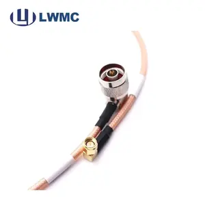 rf coaxial cable N type R/A male to SMA R/A male crimp for RG142 cable,rf connector,RF cable assembly