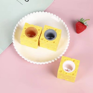 Pop up Funny <b>Mouse</b> and Cheese Block Squeeze Anti Stress Toy Hide and Seek Figures Stress Relief Fidget Toys for Kids Adult - Product Image 3