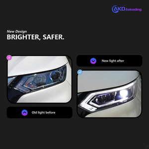 Per <span class=keywords><strong>Nissan</strong></span> <span class=keywords><strong>Qashqai</strong></span> 2018-2022 Faro a LED DRL Lente del Proiettore Accessori Auto Stile Auto Lampada Frontale Dualis Posizione Anteriore 12v - Product Image 2