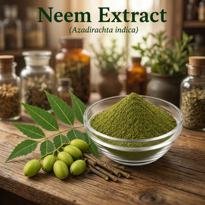 ผงสารสกัดจากต้นสะเดา (Azadirachta indica) ผงสีเขียวละเอียด สารสกัดจากต้นสะเดา (Azadirachta indica) 5% รสขม - Product Image 3