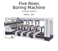 Perceuse horizontale CNC à cinq rangées JIYU Z5A 2025, nouvelle version améliorée, machine de perçage du bois à moteur haute précision pour le travail du bois