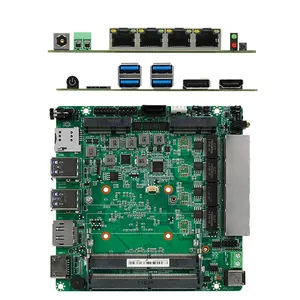 Zeroone Industrial Computer Oem Mi Motherboard J4105 Multi-Serial Firewall Motherboard X86 With 4Gb Ram