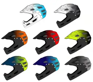 Оптовая продажа, горный велосипедный шлем на все лицо, спортивные защитные шлемы