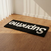 Tapis de bain en microfibre absorbante, antidérapant, moelleux et doux