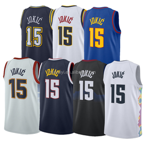 La mejor calidad cosida Nikola <span class=keywords><strong>Jokic</strong></span>, chaleco personalizable transpirable para hombre, camisetas de baloncesto para niños - Product Image 1