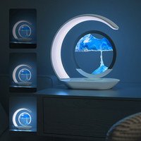 Lampe de chevet LED moderne à chargement sans fil, avec contrôle tactile, idée cadeau, lampe de table à peinture de sable pour la maison