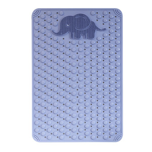 Alfombra de Baño SKElephant Rectangular de PVC Antideslizante con Diseño de Dibujos Animados para el Suelo del Baño, Alfombra de Masaje, Verano 2025 - Product Image 1