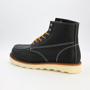 Botas de tobillo de cuero hechas a medida con suela plana y botas de senderismo para exteriores con certificación CE - Product Image 4
