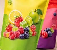 Sachet Doypack Personnalisable avec Votre Logo, Surface Mate, Fermeture Éclair, en Plastique, pour Snacks, Poudres, Grains Aromatisés, Emballage Souple