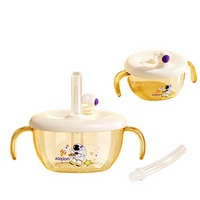 Ensemble de vaisselle pour enfants en PPSU sans BPA, portable, avec bol d'alimentation pour bébé et paille – Offre spéciale OEM