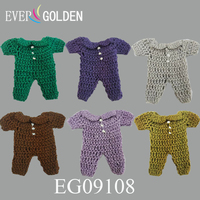 Mini Häkel-Jumpsuits Nachthemd Handgemachtes Babyparty-Geschenk & Taufgeschenk 100% Baumwolle Halloween-Dekoration