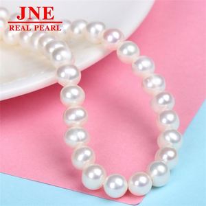 Collier de perles naturelles, perles rondes, fermoir queue de poisson blanc 925, collier de perles, cadeau pour la fête des mères pour les aînés - Product Image 2