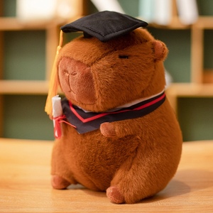 Lindo Peluche de Capibara de Graduación en Dos Colores con Birrete y Diploma, Regalos Perfectos de Graduación <span class=keywords><strong>para</strong></span> Estudiantes y una Adorable Decoración <span class=keywords><strong>para</strong></span> el Hogar - Product Image 3