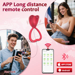 Paarvibrator Weibliches Sexspielzeug <span class=keywords><strong>2</strong></span>-in-1 Tragbarer Slip mit Fernbedienung Penisring <span class=keywords><strong>Vibrator</strong></span> Vibrierender Slip für Paare - Product Image 5