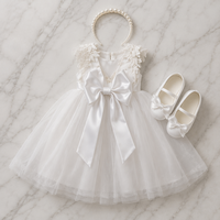 Poupée en peluche de 18 pouces, modèle avec robe de soirée en dentelle blanche, ensemble de vêtements personnalisés pour poupée, robe OEM compatible