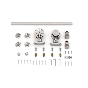 Quincaillerie <span class=keywords><strong>de</strong></span> <span class=keywords><strong>porte</strong></span> <span class=keywords><strong>de</strong></span> grange <span class=keywords><strong>coulissante</strong></span> en acier inoxydable SS304 rustique <span class=keywords><strong>de</strong></span> 6,6 pi/2 m en gros, kit <span class=keywords><strong>de</strong></span> quincaillerie <span class=keywords><strong>de</strong></span> <span class=keywords><strong>porte</strong></span> <span class=keywords><strong>de</strong></span> grange <span class=keywords><strong>coulissante</strong></span> pour <span class=keywords><strong>porte</strong></span> en bois - Product Image 1