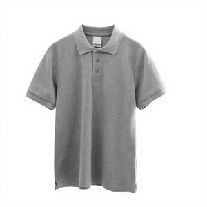 Polo homme 100% coton lourd, logo personnalisé, uniforme, décontracté, golf, tricoté, manches courtes, pur coton, meilleure qualité - Product Image 2