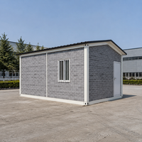 Maison conteneur démontable de 20 pieds avec toit à pignon à vendre – Bureau d'ingénierie sur mesure avec salle de bain pour chantiers de construction