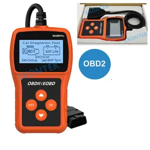 MS309 Pro BDII EOBD汽车代码阅读器OBD2汽车扫描仪Elm327检查大众奥迪斯柯达发动机故障代码电池寿命测试仪